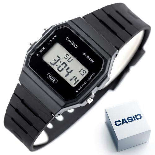 ZEGAREK MĘSKI CASIO F-91WB-1ADF + BOX na Arena.pl