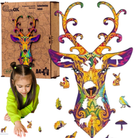 Puzzle Drewniane Eco Szlachetny Jeleń A4 Puza4-00731