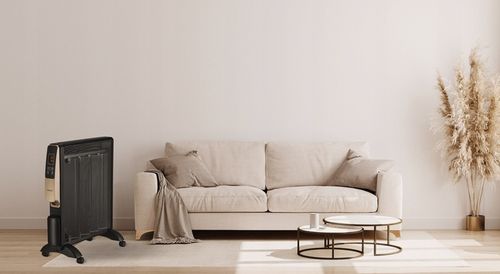 GRZEJNIK ELEKTRYCZNY NA PODCZERWIEŃ TERMOSTAT TIMER PILOT Czarny 2000W na Arena.pl