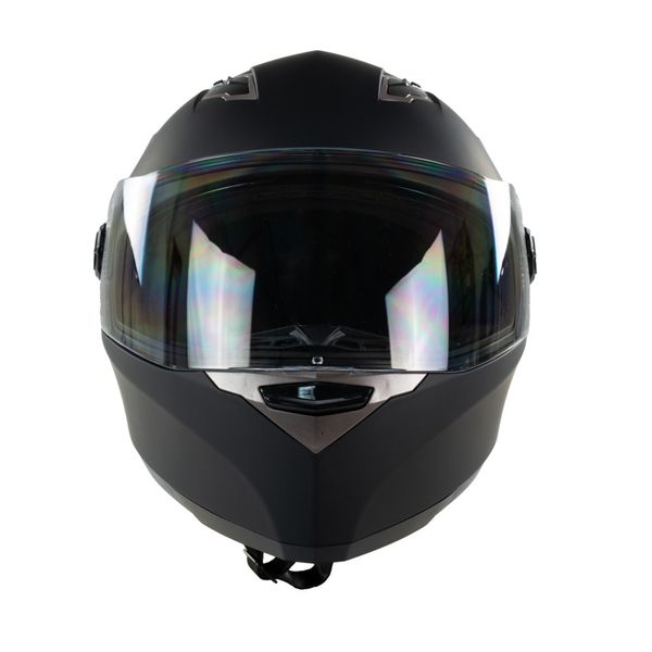 Kask na skuter motocyklowy szczękowy zamknięty BB09B z blendą M czarny mat zdjęcie 3