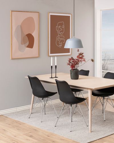 Krzesło Eris PP czarne z tworzywa na Arena.pl