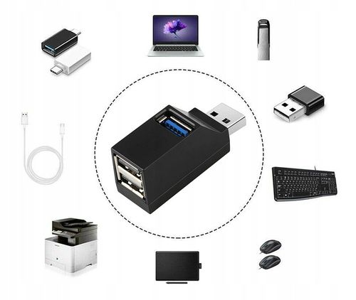 HUB USB ROZDZIELACZ 3 PORTÓW ROZGAŁĘŹNIK USB 3.0 na Arena.pl
