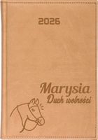 KALENDARZ A5 2026 dzienny KSIĄŻKOWY z grawerem RÓŻNE WZORY TWOJE IMIĘ