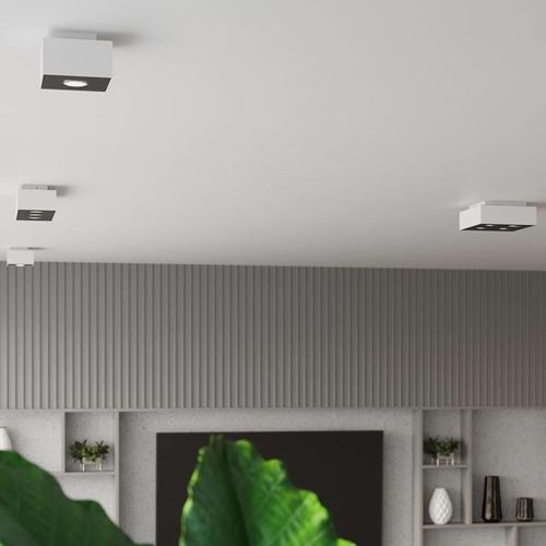 Downlight LAMPA sufitowa SL.0067 prostokątna OPRAWA metalowa biała na Arena.pl