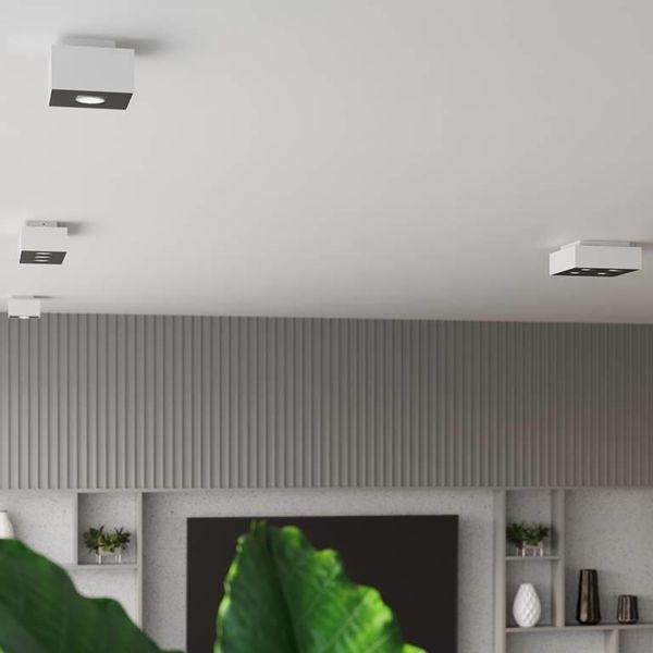 Downlight LAMPA sufitowa SL.0067 prostokątna OPRAWA metalowa biała zdjęcie 5