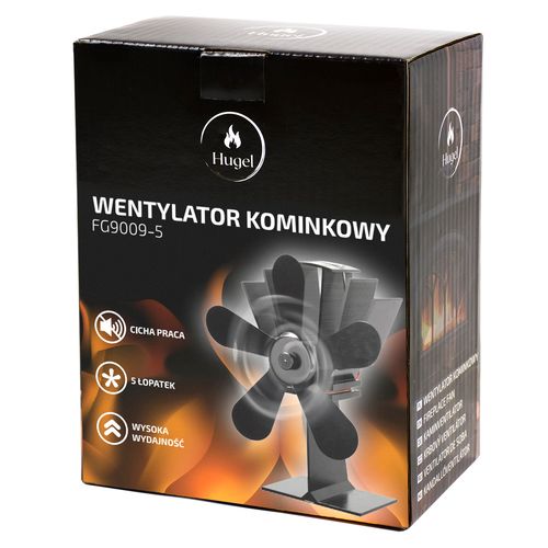 Wentylator kominkowy 5-łopatkowy termoelektryczny na Arena.pl