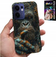 ETUI DO OPPO FIND X5 LITE - MAŁPA, MAŁPKA, GORYL, ZWIERZĘTA + SZKŁO