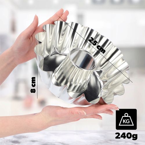 FORMA BLACHA Z KOMINEM DO PIECZENIA BABKI 25cm na Arena.pl