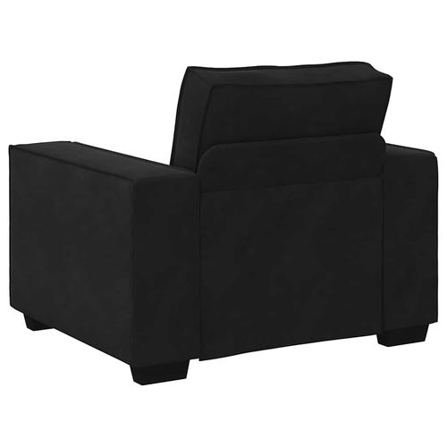 Sofa Fotel Czarny 59 cm Aksamit na Arena.pl