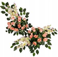 KOMPOZYCJA wiązanka STROIK KOMPLET na grób cmentarz róże