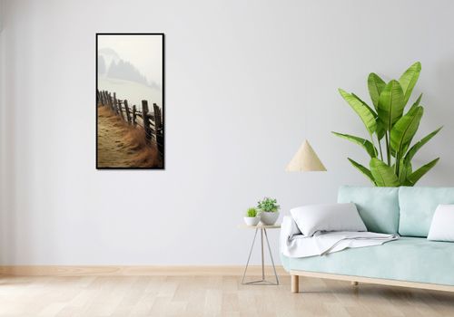 Plakat 50x100cm Spowity Mgłą na Arena.pl