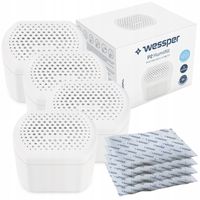 4x pochłaniacz wilgoci Wessper P2 Humifill + 4x wkład lawendowy 250g