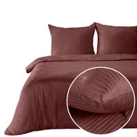 Pościel satynowa komplet 140X200 VERA bordo