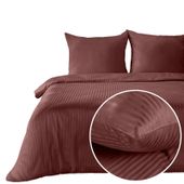 Pościel satynowa komplet 140X200 VERA bordo