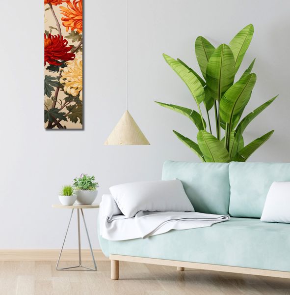 Obraz 20x90cm Tańczące Chryzantemy zdjęcie 2