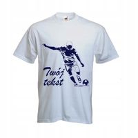 męska Koszulka kibica T-SHIRT FOOTBALL TWÓJ TEKST