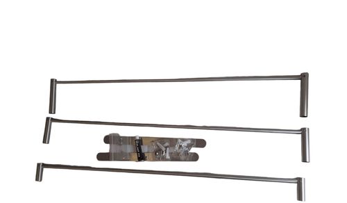 Wieszak na ręczniki łazienkowy Srebrny 80cm na Arena.pl