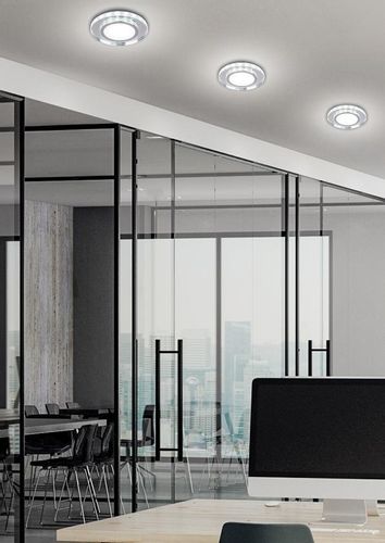 SSP-26 CH/TR+WH 10W LED 230V ring LED biały opr. strop. stała okrągła szkło na Arena.pl