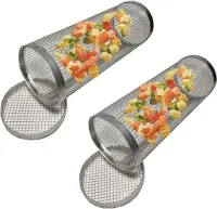 KOSZ DO GRILLOWANIA WARZYW GRILL 30CM ZESTAW 2 SZT