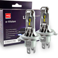 Żarówki H4 LED HQ 12V 24V 6000K Mocne światło żarówka 1:1 Plug&Play