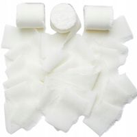 WSTĄŻKA SZYFONOWA BIAŁA DEKORACJA STOŁU PREZENTY WESELE ŚLUB 4cm x 5m! 3szt