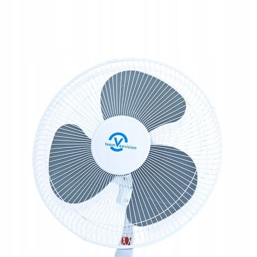 WENTYLATOR WIATRAK PODŁOGOWY DUŻY STOJĄCY Z PILOTEM REGULOWANY BIAŁY na Arena.pl