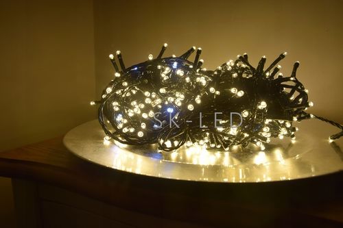 Lampki Choinkowe 500 LED Flash Białe Ciepłe 35m Światełka na Choinkę flesz na Arena.pl