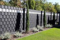 TAŚMA OGRODZENIOWA ANTRACYT 19 cm OSŁONA NA OGRODZENIE PANELOWE PŁOT GRAFIT