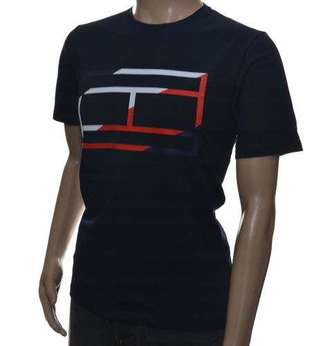 T-shirt męski bluzka koszulka mąska basic L granat na Arena.pl
