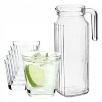 Kadax Dzbanek 1,1L + 6 Szklanek 175ml Do Wody Soku