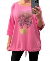 PRZEPIĘKNA KOBIECA BLUZKA BAWEŁNIANA UROCZY PRINT 44-46-48