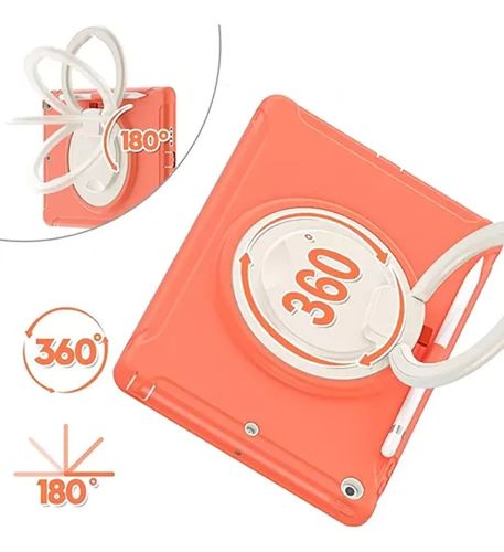 Etui do iPad 9/8/7 10.2 z Podstawką i Miejscem na Rysik Pomarańczowe na Arena.pl