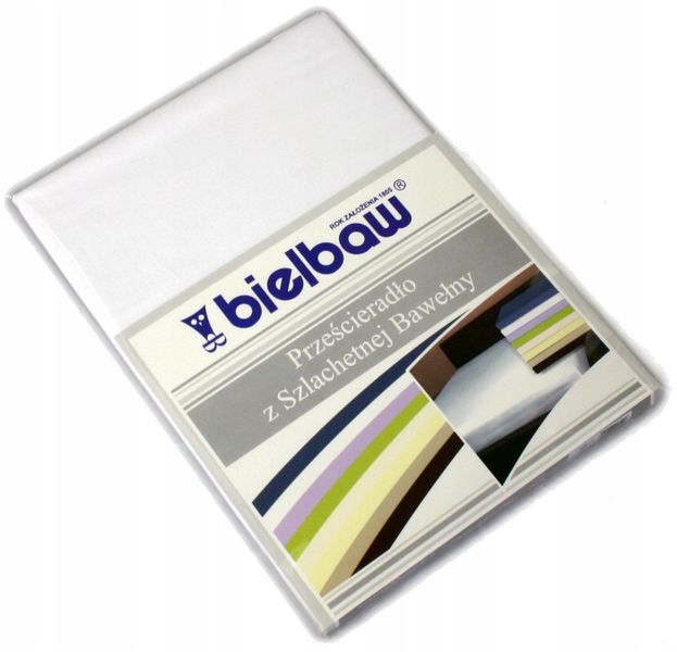 Prześcieradło Bawełniane 220x210 Bielbaw białe zdjęcie 1