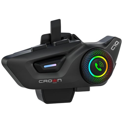 interkom motocyklowy crown c10 bluetooth 5.3 czarny na Arena.pl