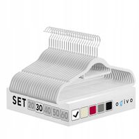 WIESZAK WELUROWY NA UBRANIA WIESZAKI WELUROWE NA ODZIEŻ KOMPLET X30