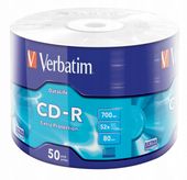 Płyty VERBATIM CD-R EXTRA PROTECTION 700MB 100szt.