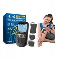 Elektrostymulator Mięśni I Nerwów Tens Ems Dwukanałowy 12 Elektrod Aparat