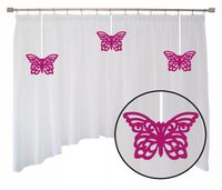 FIRANA dziecięca DLA DZIEWCZYNKI z woalu motylki KOLORY urocza 500x145