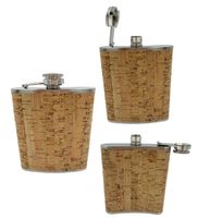 Piersiówka Metal Korek Jasny 0.2 L Podróżna #G2