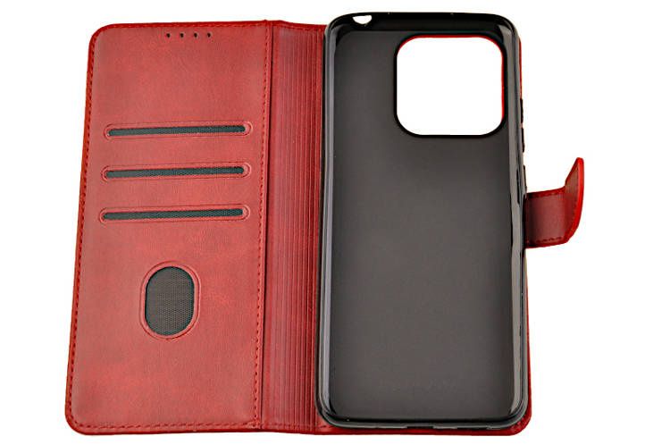 Etui portfel Wallet do Xiaomi Redmi 12C czerwony zdjęcie 4