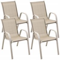 4x Krzesło zestaw KRZESEŁ Fiesta OGRODOWE na balkon TARAS do ogrodu WYGODNE