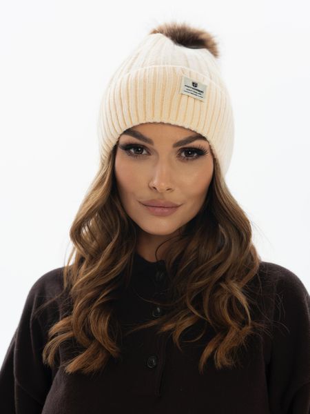 czapka ptn hat-07-7729 beige zdjęcie 2