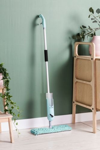 Mop Płaski ze Spryskiwaczem Obrotowy Mikrofibra do mycia i polerowania YORK na Arena.pl