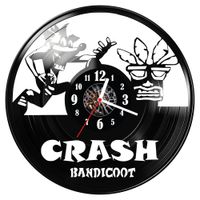 Zegar ścienny z płyty winylowej Crash Bandicoot 1146.14