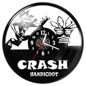 Zegar ścienny z płyty winylowej Crash Bandicoot 1146.14