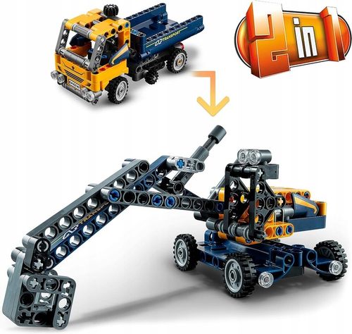 LEGO Technic 90087465 lego technic koparka wywrotka ciężarówka na Arena.pl