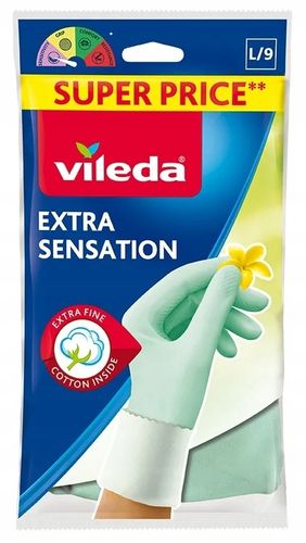Rękawice Vileda Extra Sensation "L" na Arena.pl