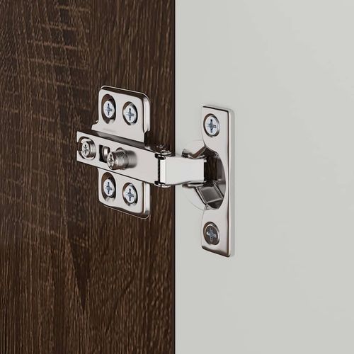 Szafka z umywalką do łazienki TULUM Brązowy dąb 60 x 34 x 63 cm na Arena.pl