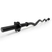 Gryf łamany olimpijski 120 cm sztanga ze stali, gwintowany, zaciski 25 mm