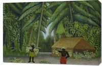 Obraz 90x60cm Banana Harvest, Rousseau Vintage do Salonu
